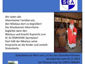 Begrüßung des Nikolaus in Altenrheine