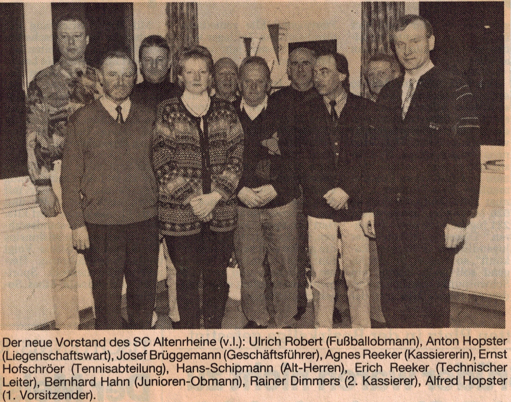 Jahreshauptversammlung 1995